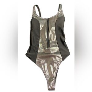 Metallic one piece swimsuit from garage